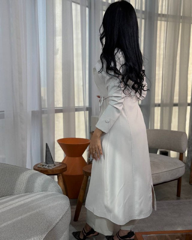 Long White Elegant Dress – Timeless & Chic